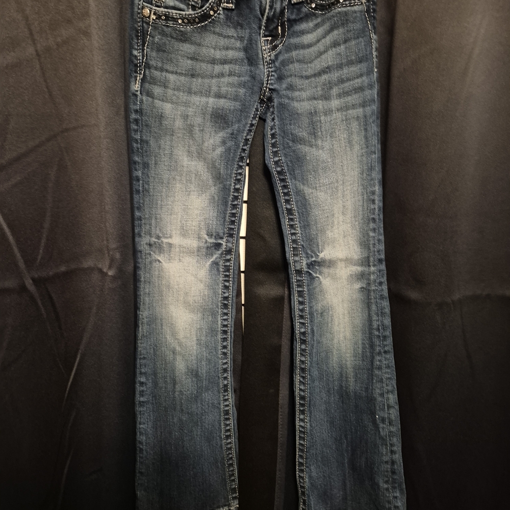 Miss Me Kids Blue Jeans with Faded Detail